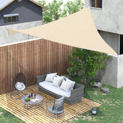 Toldo Vela de Sombra Retangular 400x600 cm Creme Branco