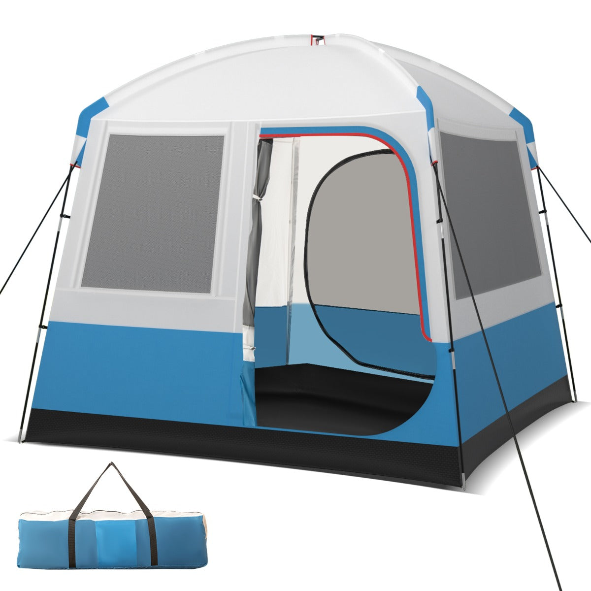 Tenda de Campanha – 5 Pessoas – Branco – Poliéster