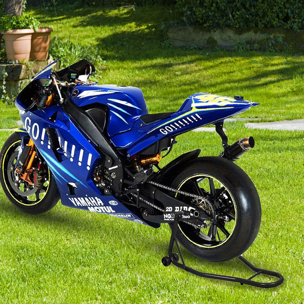 Suporte Traseiro em Aço Inoxidável para Roda Traseira de Motocicleta - Preto