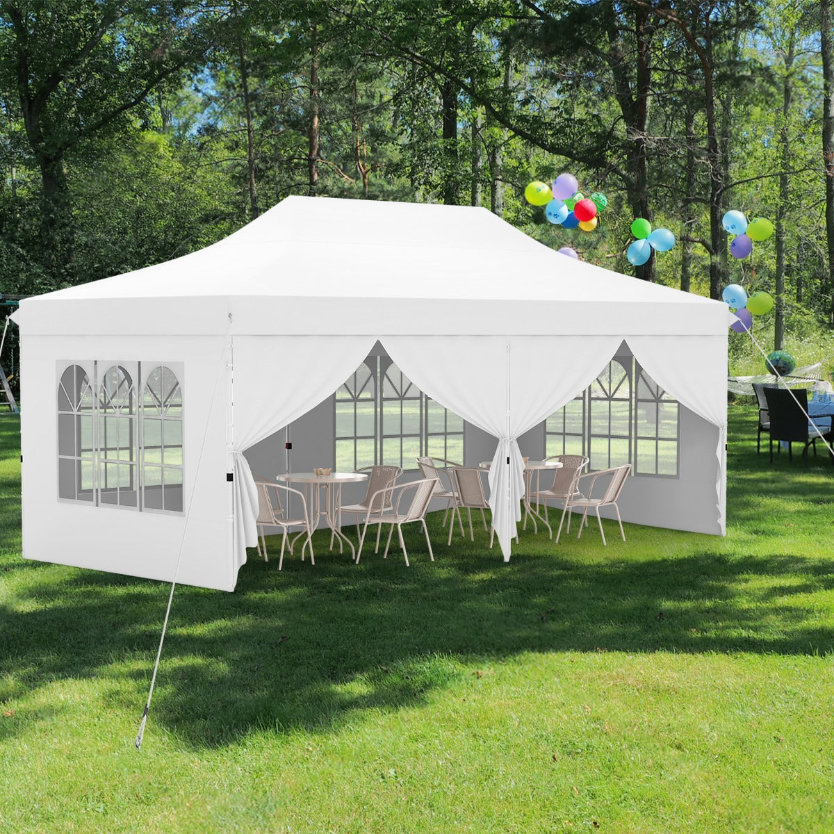 Tenda de Exterior – 600 x 300 cm – Tecido Oxford – Metal
