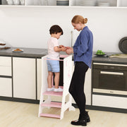 Torre de Aprendizagem 2 em 1 – 23/18/13 cm de altura – Rosa