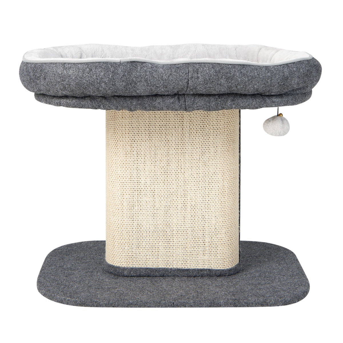Árvore Arranhador para Gatos – 59 x 39,5 x 50 cm – Cinza – Madeira de engenharia