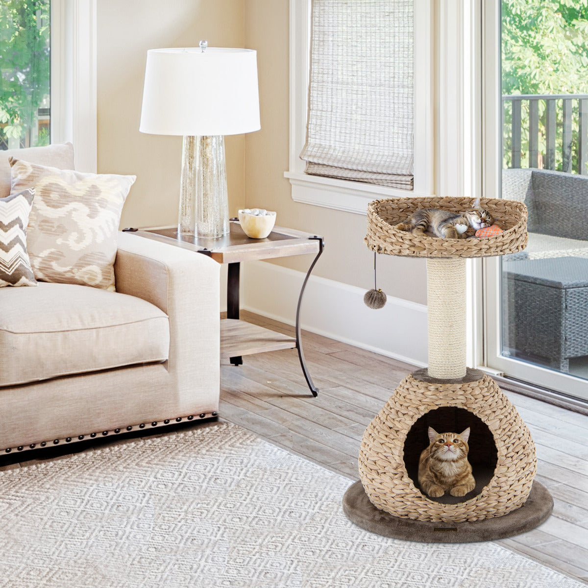 Arranhador para Gatos – 70,5 cm – sisal natural – aglomerado