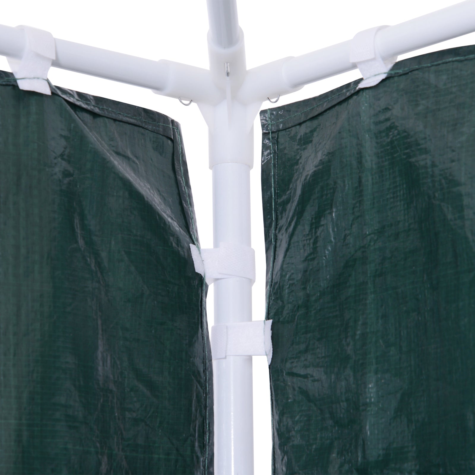 Conjunto de 2 Paredes Laterais para Tendas 293x193cm Verde Escuro