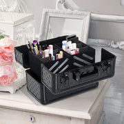Organizador de Cosméticos Profissional 35,5x20x25,5 cm Preto