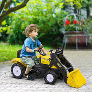 Trator Infantil a Pedal – 114x41x52 cm – Amarelo e Preto – Aço e Plástico