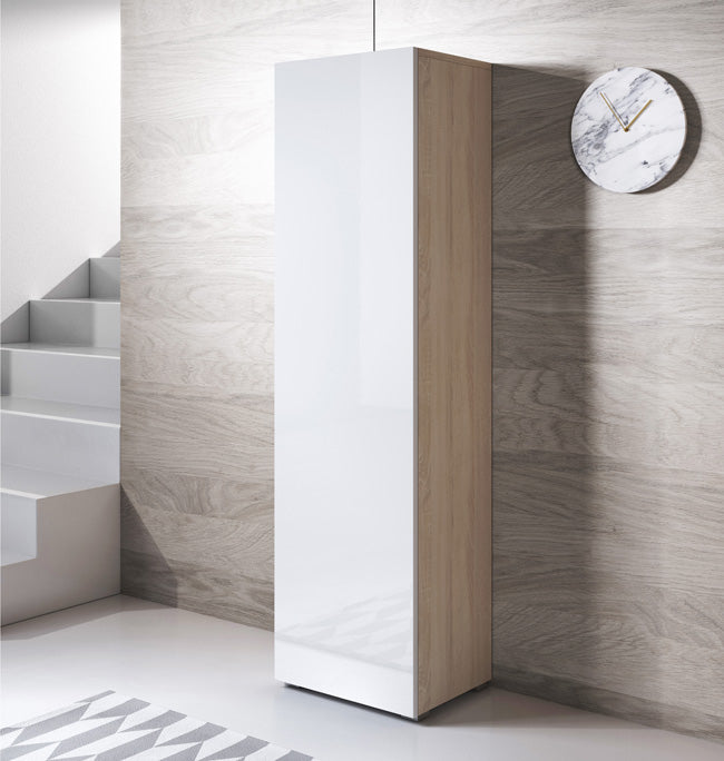 Armário – 40x167cm – Sonoma e Branco