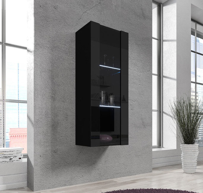 Móvel Pendurado – 40x126cm – Preto – Melamina