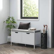 Banco Sapateira – 84x35x50 cm – Branco – Melamina de madeira