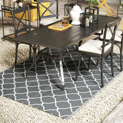 Tapete de Exterior Reversível – 182x274 cm – Cinza – Polipropileno