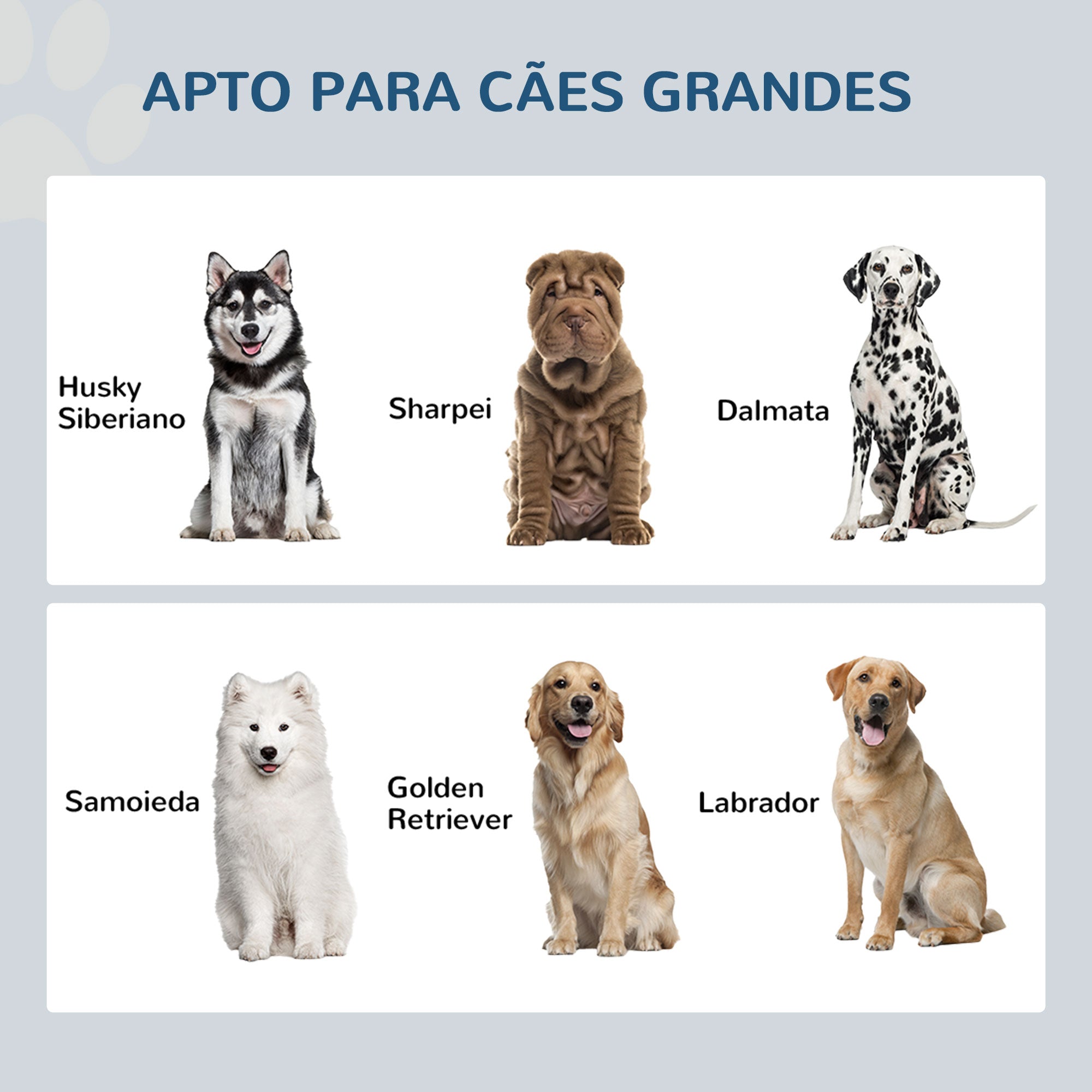 Comedouro Elevado para Cães – 60x30x36 cm – Cinzento – Aço inoxidável e MDF
