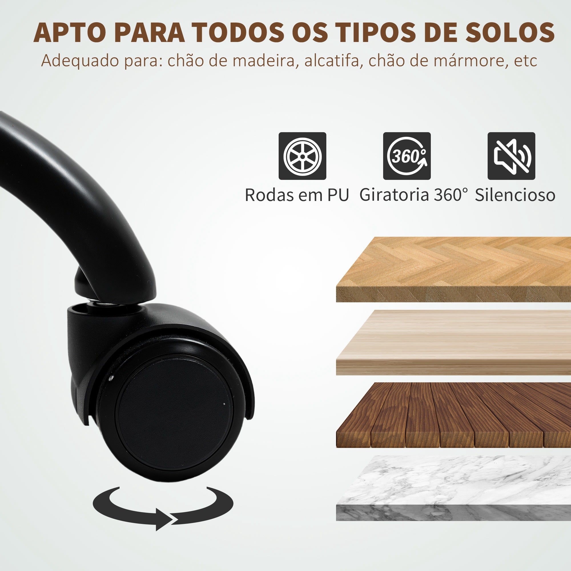 Cadeira de Escritório com Massagem Cinzento 66x67x113-121 cm