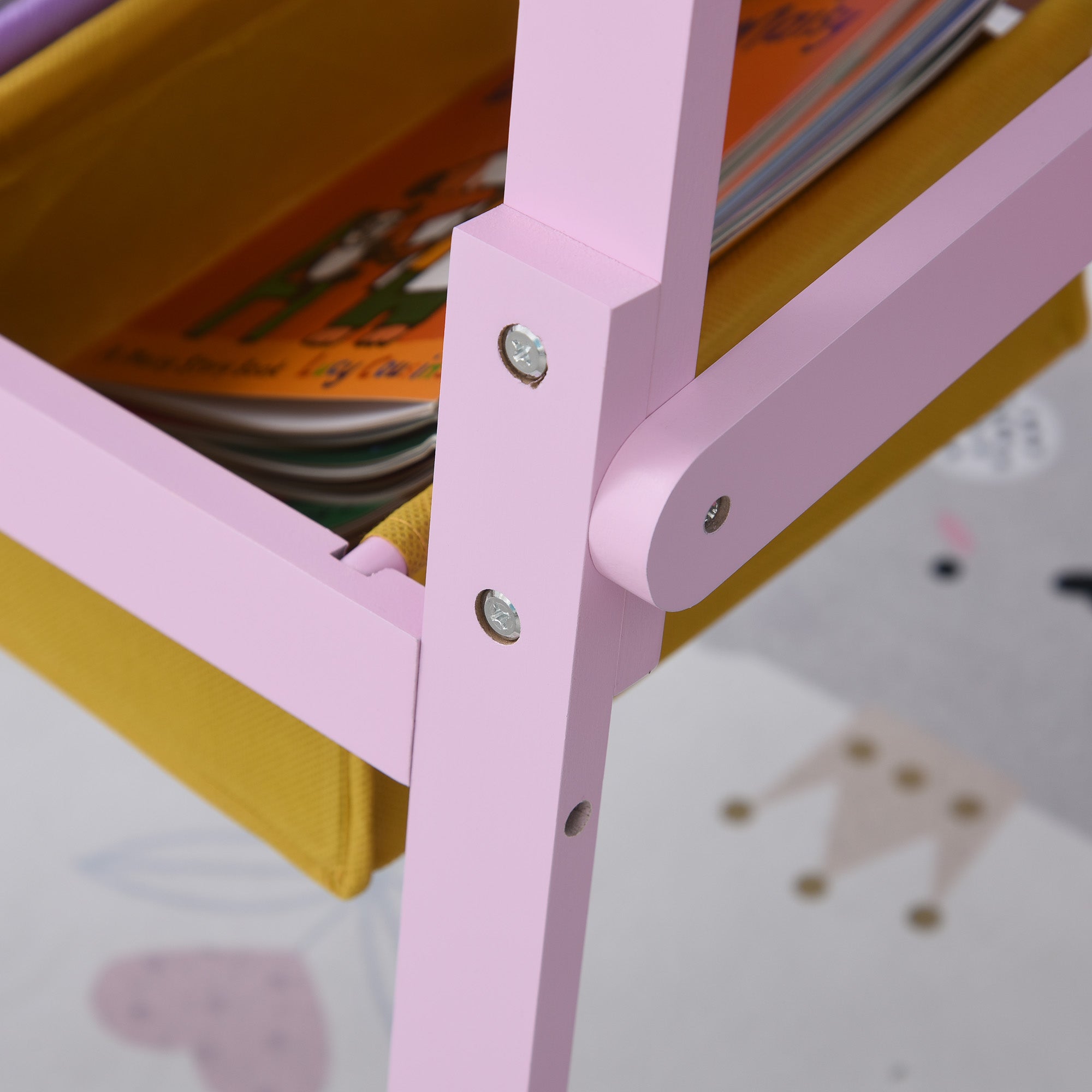 Cavalete Infantil 3 em 1 58,5x50,5x118 cm Rosa