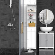 Armário Casa de Banho Moderno 34x24x170 cm Branco