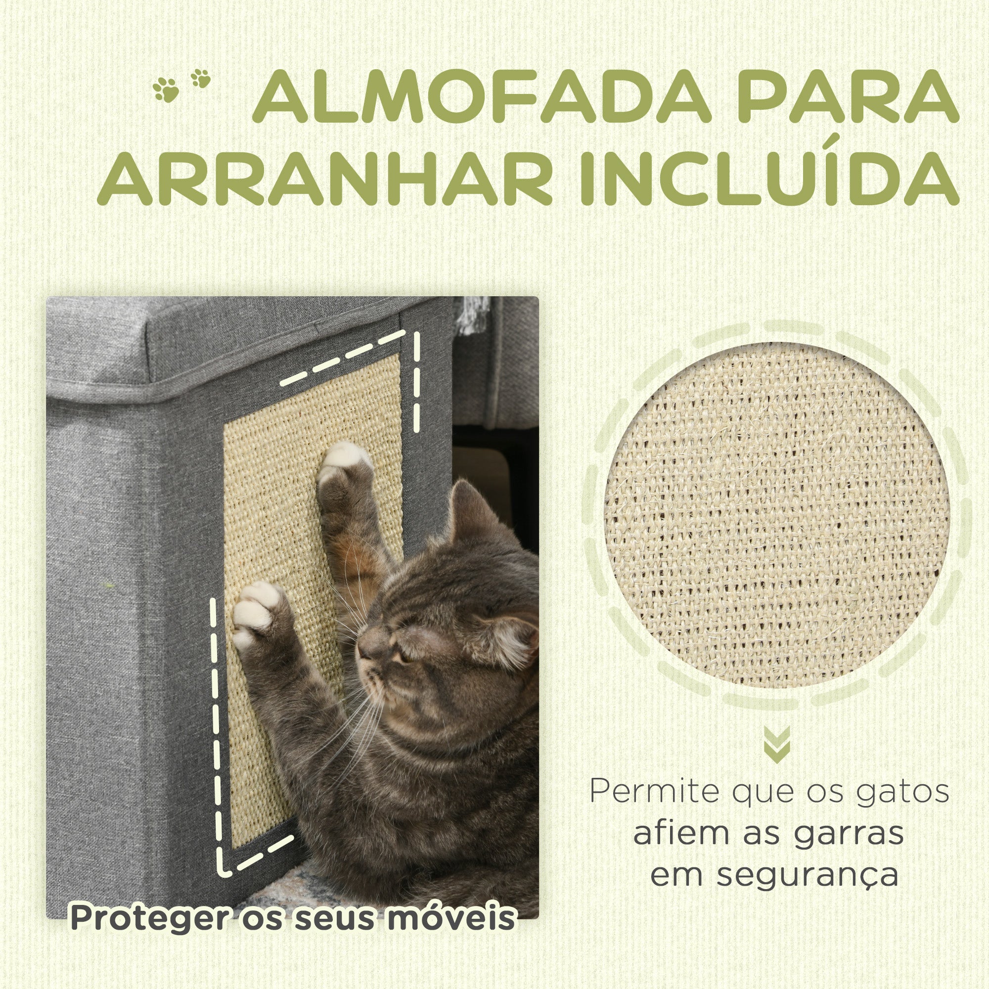 Casa para Gatos 36,5x36,5x36,5 cm Cinza - Refúgio Aconchegante para seu Felino