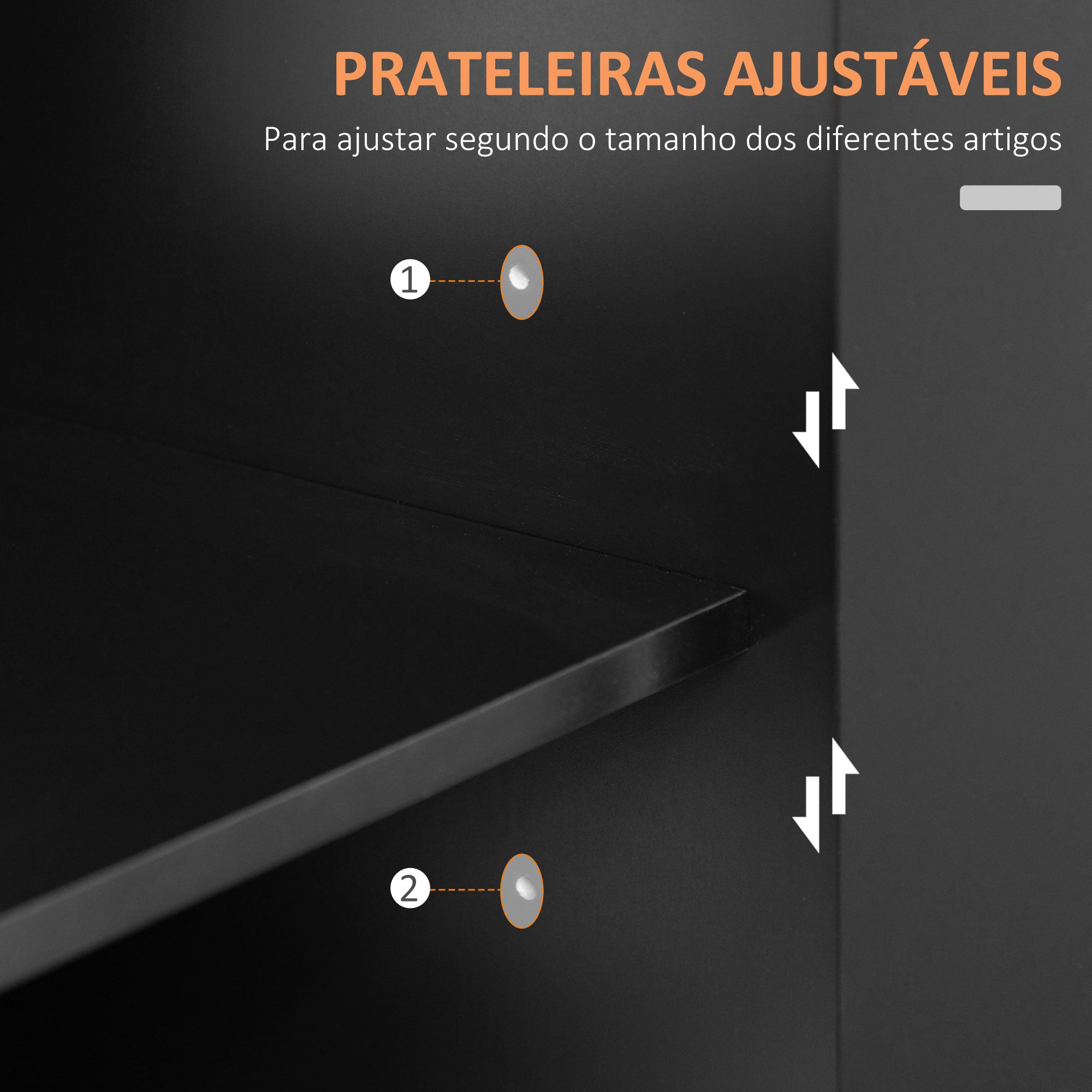 Carrinho de Cozinha 109x40x89cm - Preto
