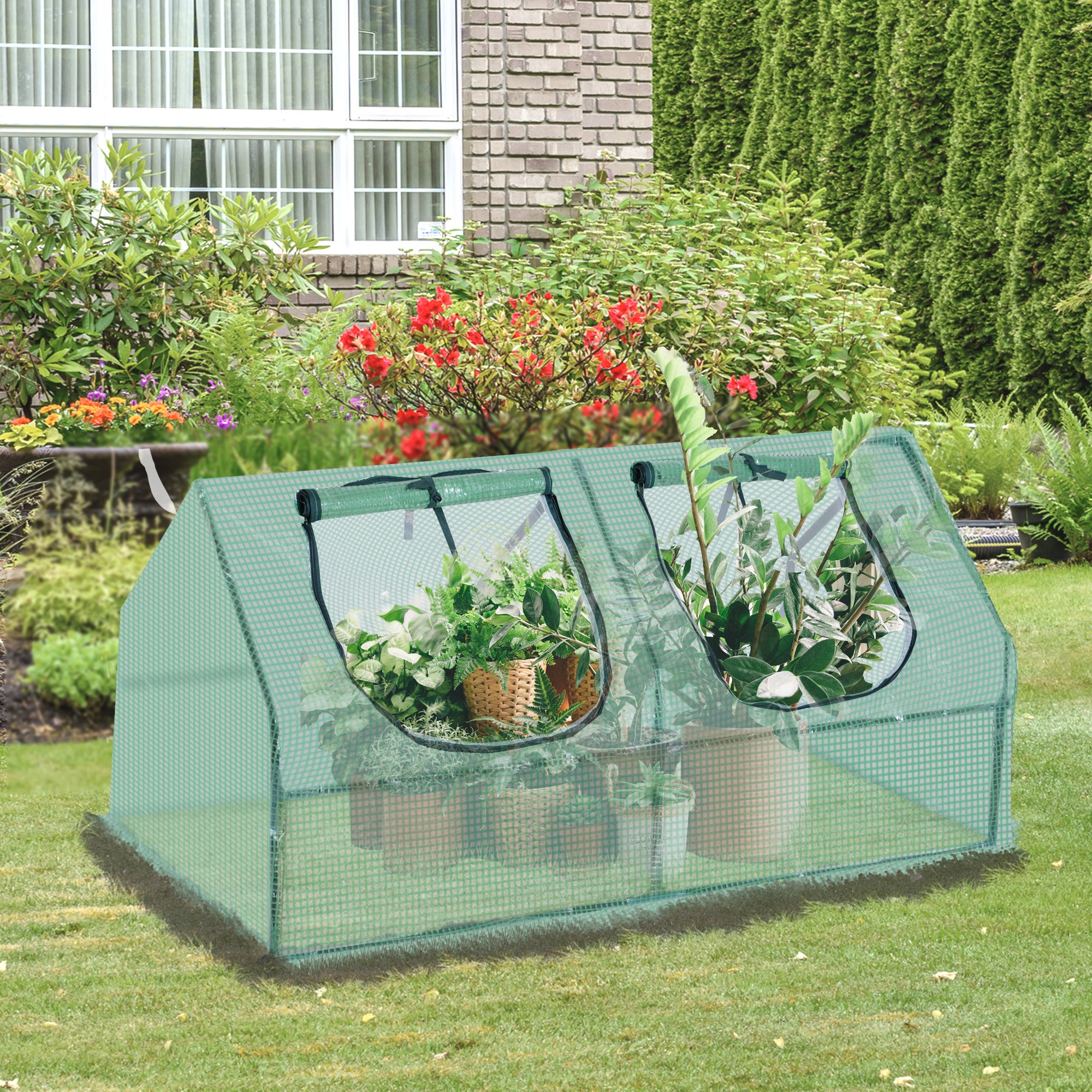 Estufa Verde para Jardim e Varanda - 120x60x60 cm