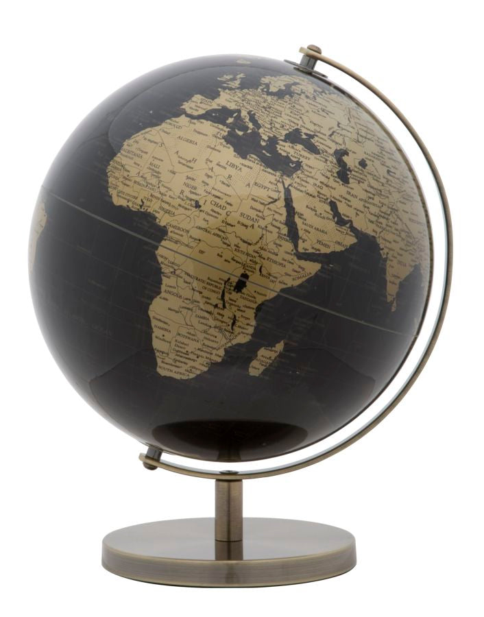 Globo Decorativo INDUSTRIAL – Preto/Dourado