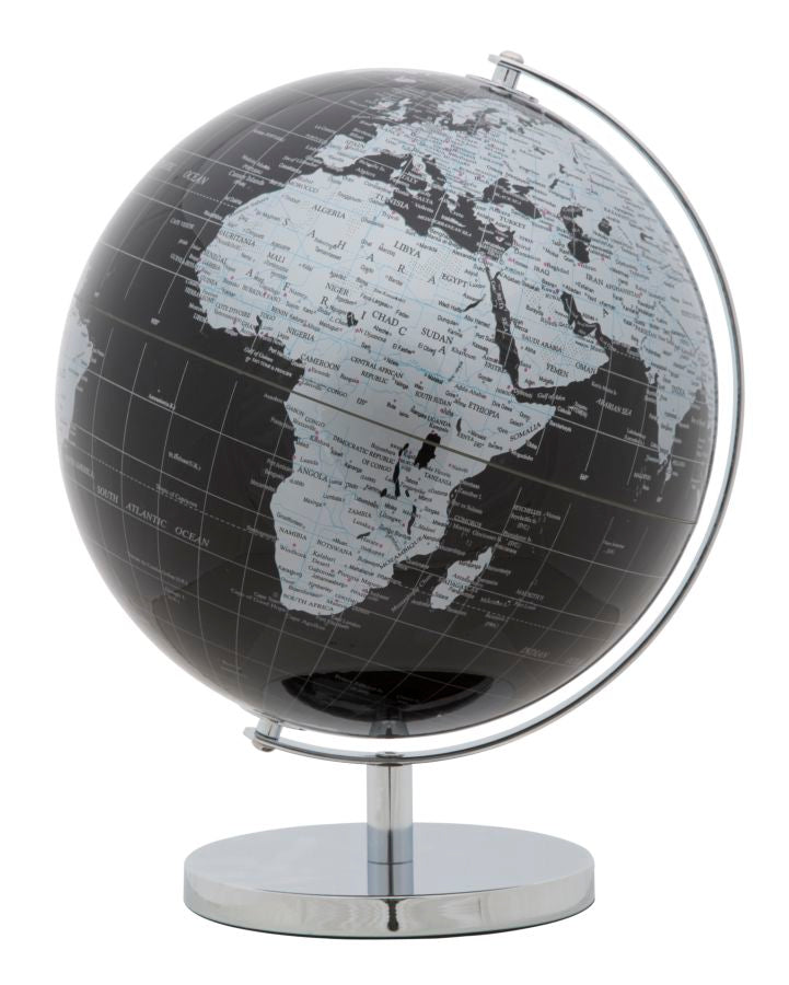 Globo Decorativo INDUSTRIAL – Preto/Prata