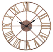 Relógio de Parede INDUSTRIAL – Castanho – Ferro, MDF
