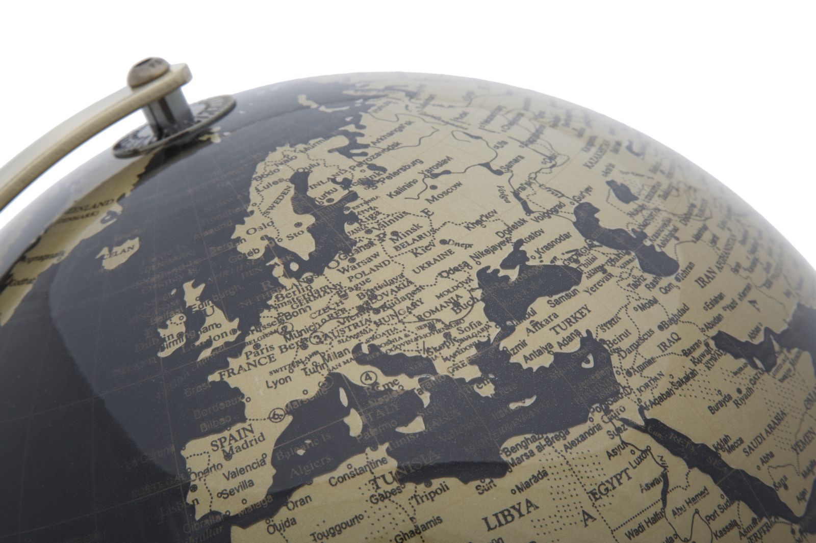Globo Decorativo INDUSTRIAL – Preto/Dourado