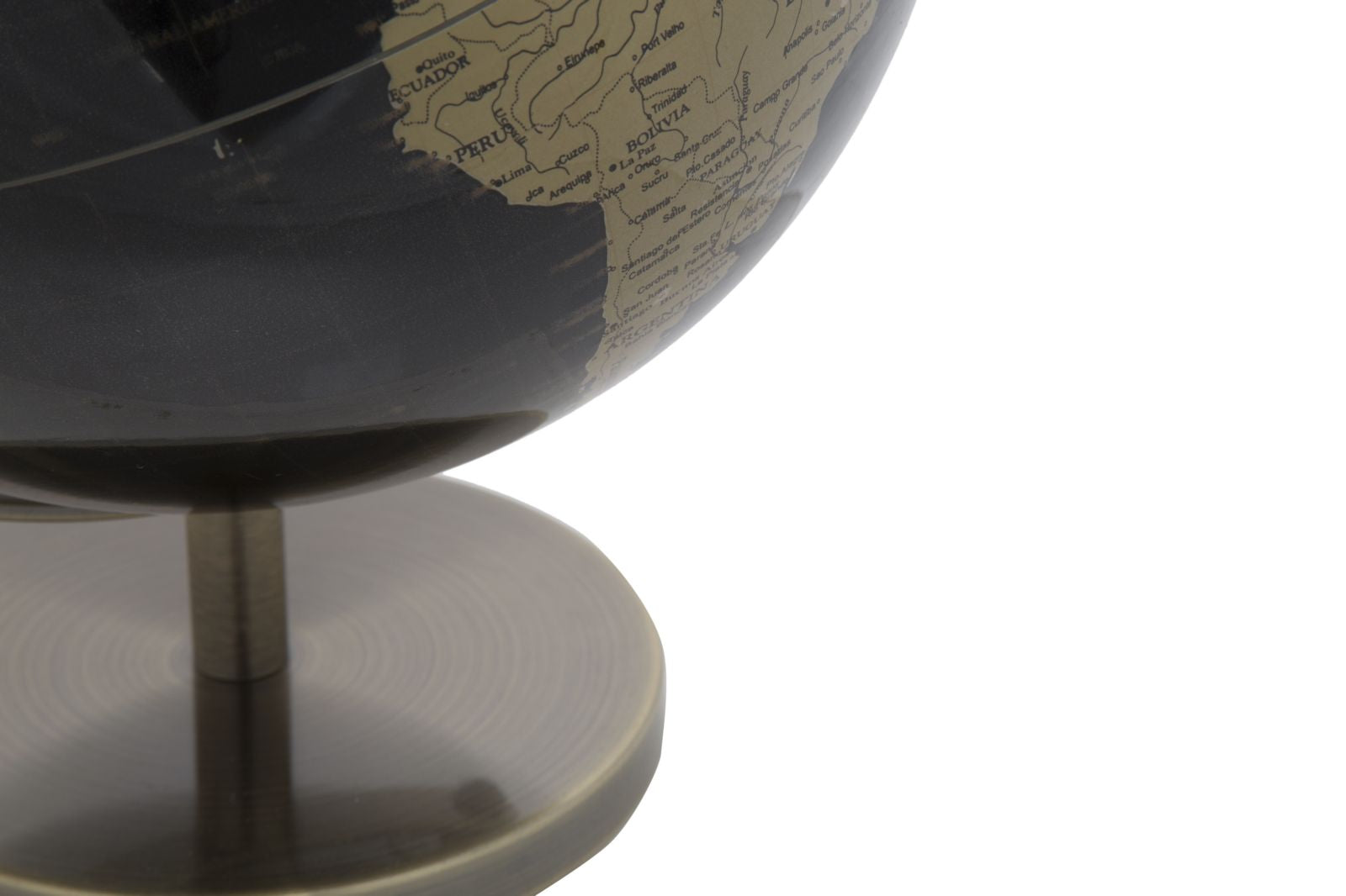 Globo Decorativo INDUSTRIAL – Preto/Dourado