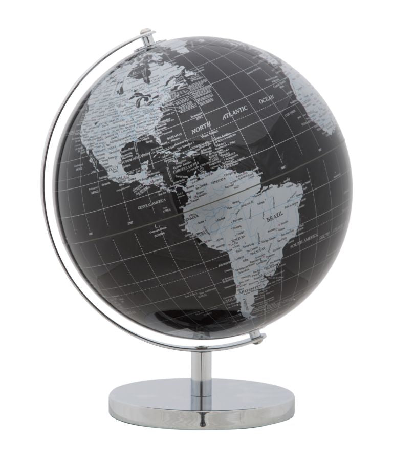 Globo Decorativo INDUSTRIAL – Preto/Prata