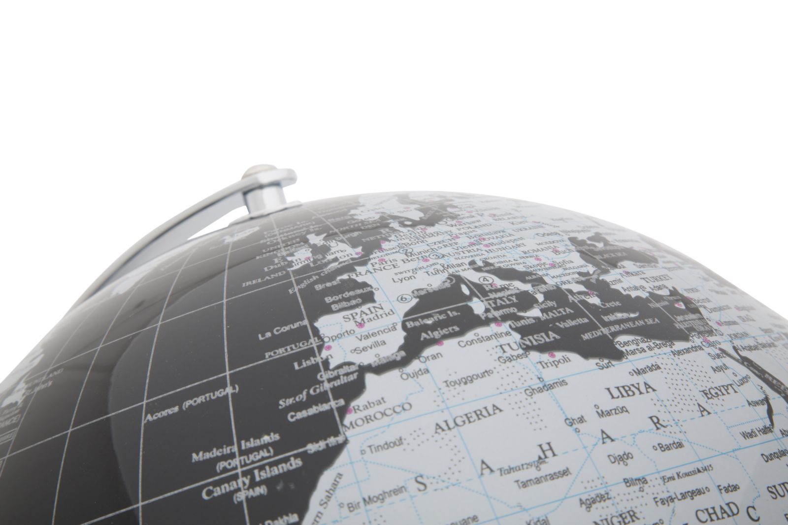 Globo Decorativo INDUSTRIAL – Preto/Prata