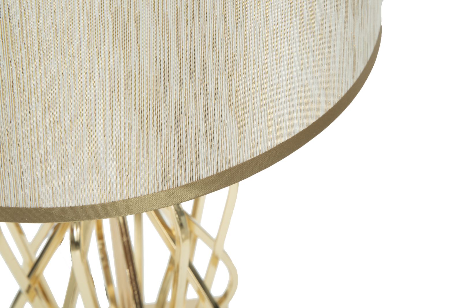 Candeeiro GLAM – Dourado/Creme