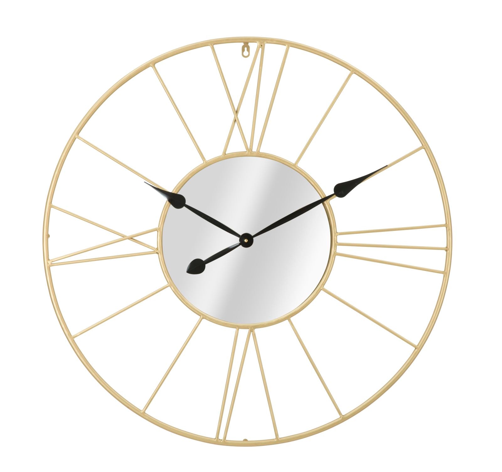 Relógio de Parede – Dourado/Preto – Ferro