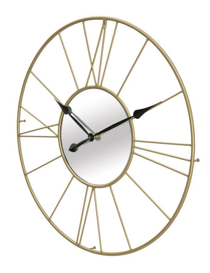 Relógio de Parede – Dourado/Preto – Ferro