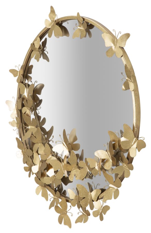 Espelho Redondo GLAM – Dourado