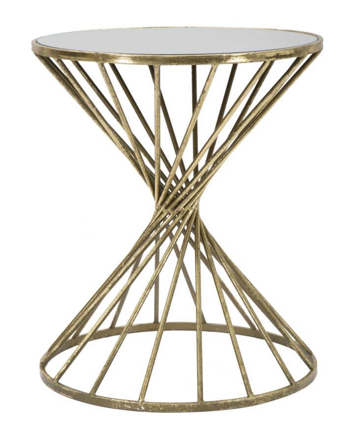 Mesa Redonda Pequena GLAM – Dourado