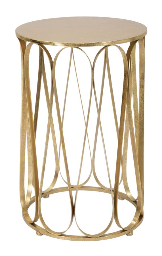 Suporte de Telemóvel Redondo de Metal GLAM – Dourado