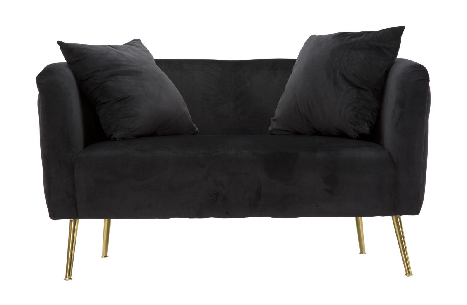 Sofá de 2 Lugares GLAM – Preto