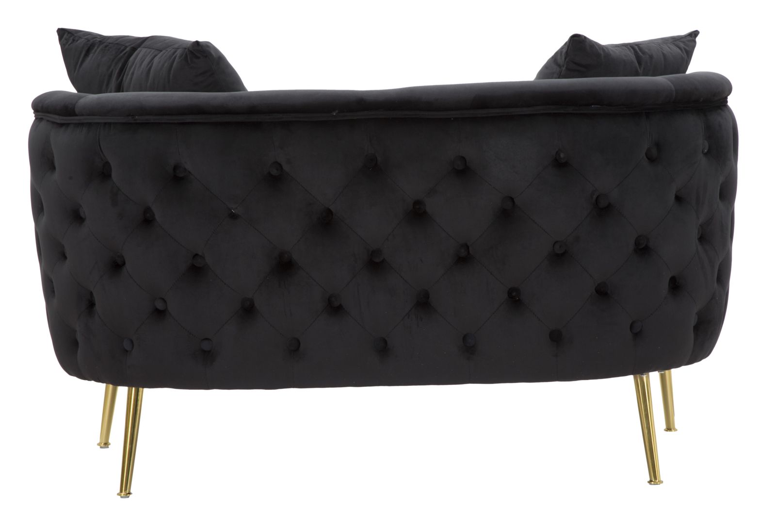 Sofá de 2 Lugares GLAM – Preto