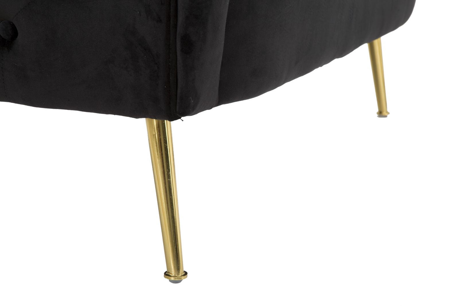 Sofá de 2 Lugares GLAM – Preto