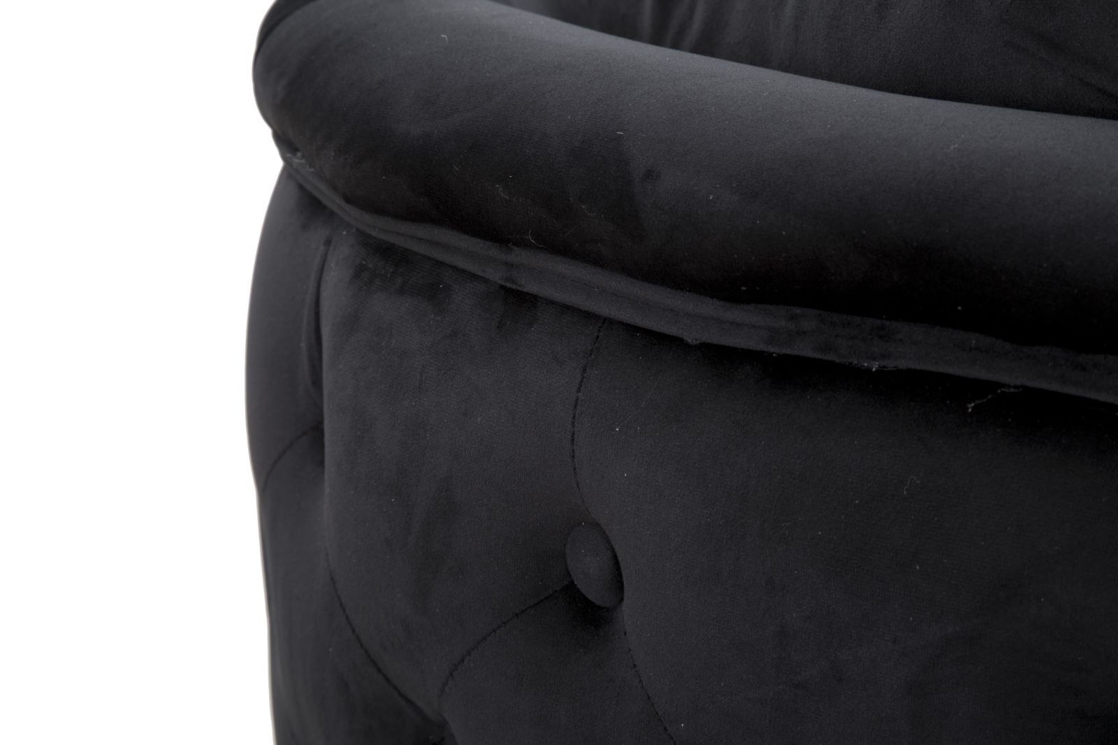 Sofá de 2 Lugares GLAM – Preto