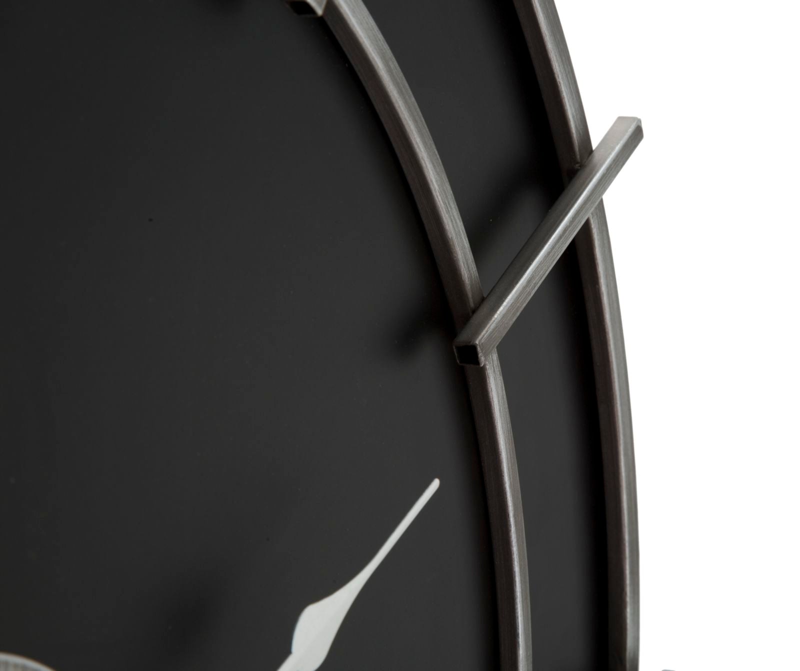 Relógio de Parede – Prateado/Preto – Metal e Madeira