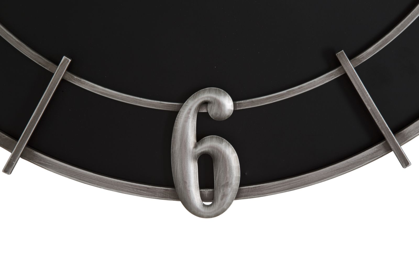Relógio de Parede – Prateado/Preto – Metal e Madeira