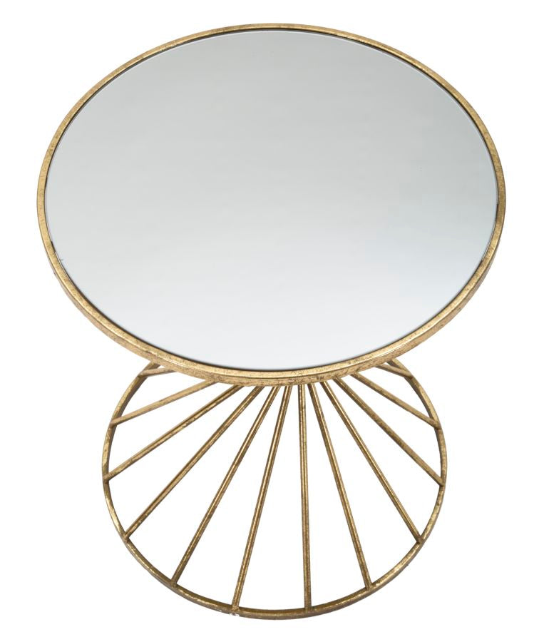 Mesa Redonda Pequena GLAM – Dourado