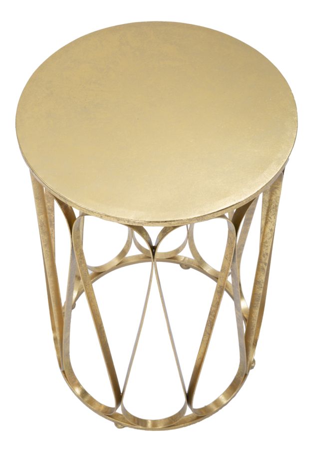 Suporte de Telemóvel Redondo de Metal GLAM – Dourado