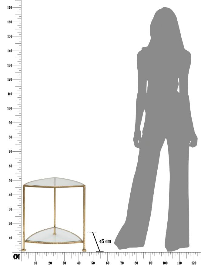 Mesa de Cabeceira GLAM – Dourada