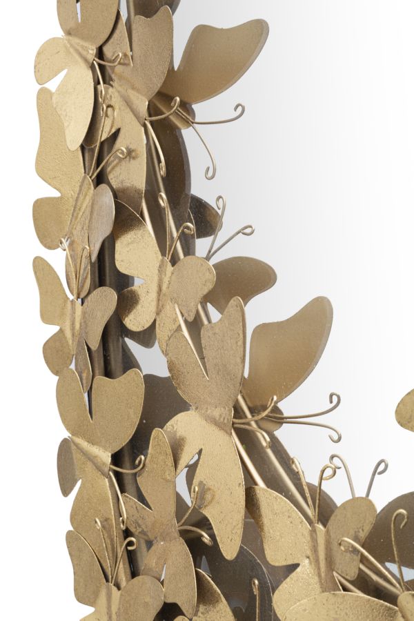 Espelho de Parede Oval GLAM – Dourado