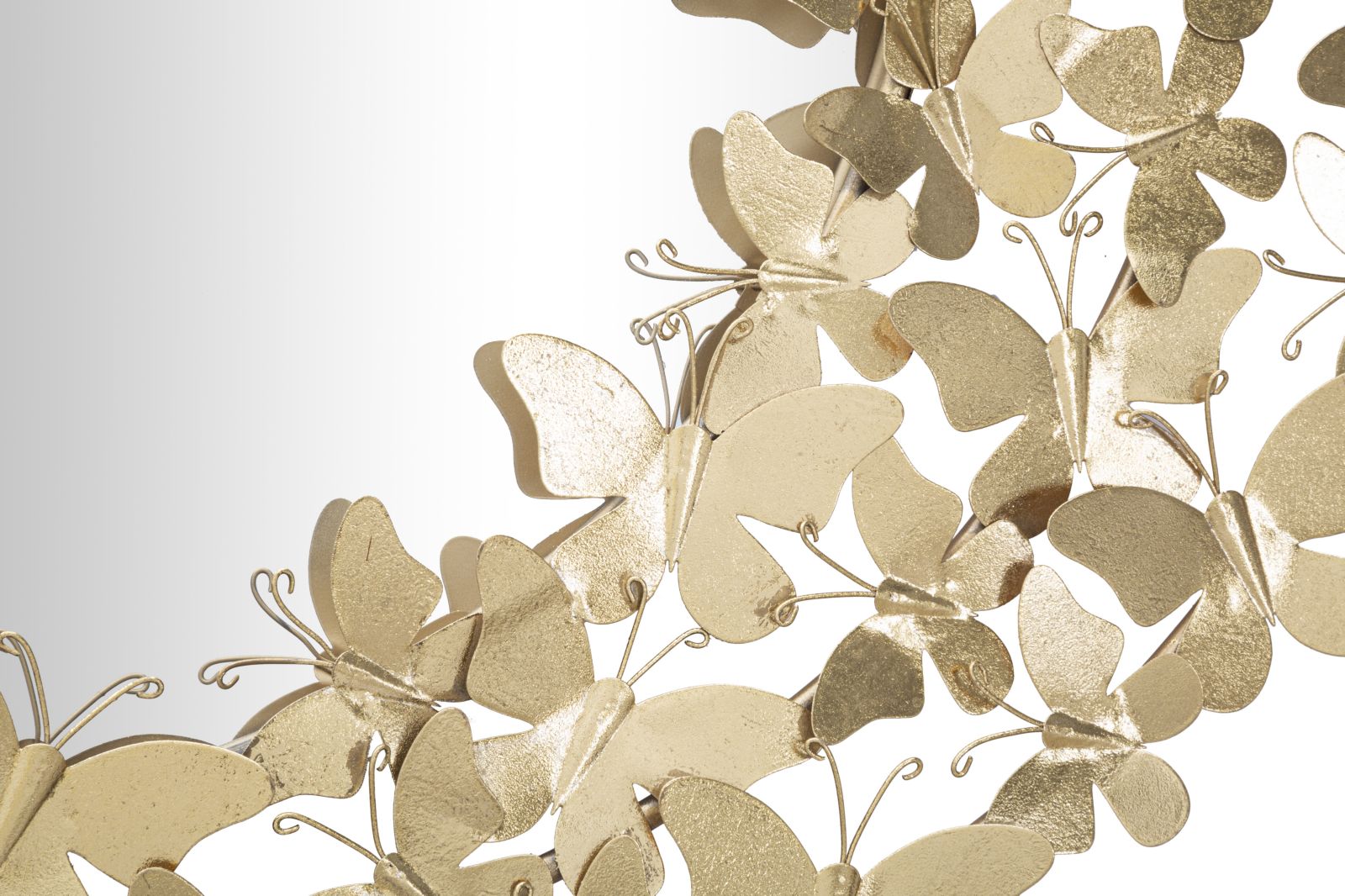 Espelho de Parede Redondo GLAM – Dourado