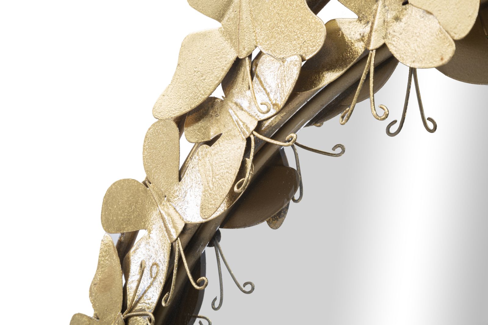 Espelho de Parede Redondo GLAM – Dourado