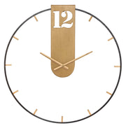 Relógio de Parede – Dourado e Preto – metal