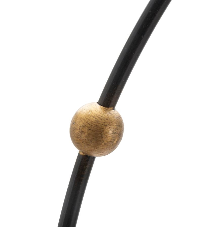 Relógio de Parede – Preto e Dourado – Ferro