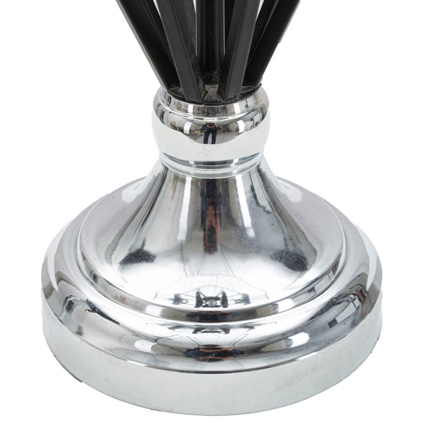 Candeeiro de Mesa GLAM – Preto e Prateado