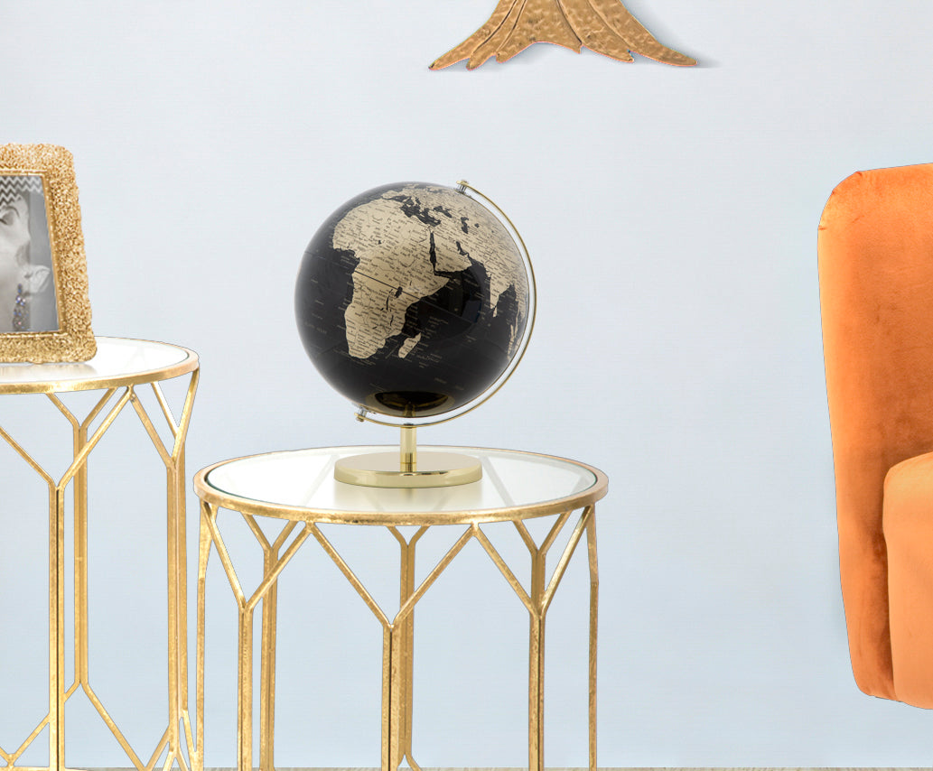 Globo Decorativo GLAM – Preto/Dourado